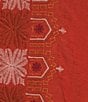Nurture by Westbound Plus Size Embroidered Elbow Sleeve Coordinating Peasant Top, Color:Spice - Image 4