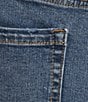 Nurture by Westbound Plus Size High Rise 5-Pocket Slim Crop Rolled Cuff Boyfriend Jeans, Color:Medium Blue - Image 4