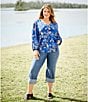 Nurture by Westbound Plus Size High Rise 5-Pocket Slim Crop Rolled Cuff Boyfriend Jeans, Color:Medium Blue - Image 5