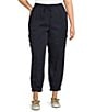 Color:Navy - Image 1 - by Westbound Plus Size Utility Cargo Jogger