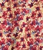 Nurture by Westbound Plus Size Woven Elbow Sleeve Pintuck Yoke Floral Top, Color:Ditsy Floral - Image 4
