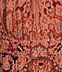Nurture by Westbound Spice Scarf Print 3/4 Sleeve Pointed Hem Midi Dress, Color:Spice Scarf - Image 3