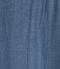 Color:Blue - Image 4 - by Westbound Woven Short Sleeve Split V-Neck Top