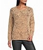 Nurture Cheetah Print Long Sleeve Crew Neck Sweater - Image 1