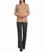 Nurture Cheetah Print Long Sleeve Crew Neck Sweater - Image 3