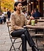 Nurture Cheetah Print Long Sleeve Crew Neck Sweater - Image 5