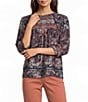 Nurture Elbow Sleeve Crew Neck Top - Image 1