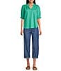 Nurture Elbow Sleeve Notch Neck Top - Image 3