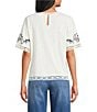 Nurture Embroidered Drop Shoulder Knit Top - Image 2
