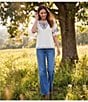 Nurture Embroidered Drop Shoulder Knit Top - Image 4