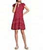 Nurture Flutter Sleeve V-Neck Short Swing Dress - Image 4