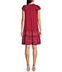Nurture Flutter Sleeve V-Neck Short Swing Dress - Image 5