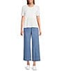 Nurture High Jacquard Dot Rise Pull On Wide Leg Crop Pants - Image 5
