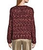 Nurture Nurture Long Sleeve Boat Neck Boxy Sweater, Color:Bordeax - Image 2