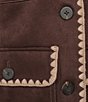 Nurture Long Sleeve Button Front Faux Suede Jacket - Image 4