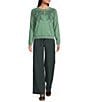 Nurture Long Sleeve Crew Neck Embroidered Knit Top - Image 3