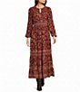 Nurture Long Sleeve Crew Neck Maxi Dress - Image 1