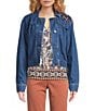 Nurture Long Sleeve Denim Swing Jacket - Image 1