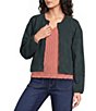 Nurture Long Sleeve Zipper Front Embroidered Jacket - Image 1