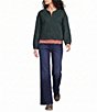 Nurture Long Sleeve Zipper Front Embroidered Jacket - Image 4
