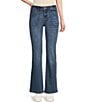 Nurture Mid Rise Welt Pocket Bootcut Jeans, Color:Dark Indigo - Image 1