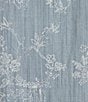 Nurture Notch Neck Short Sleeve Ruffled Top, Color:Light Blue Floral - Image 4