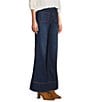 Nurture Patch Pocket High Rise Flare Jeans, Color:Deep Indigo - Image 3