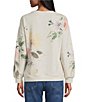 Nurture Petite Floral Print Long Sleeve Crew Neck Knit Pullover - Image 2