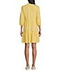 Nurture Petite Size 3/4 Sleeve Tiered Ruffle Short Dress, Color:First Rays - Image 2