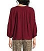 Nurture Petite Size Bracelet Sleeve Split V-Neck Top - Image 2