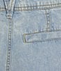 Nurture Petite Size Crop Palazzo Denim Jeans, Color:Light Medium Blue - Image 4