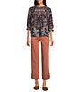 Nurture Petite Size Elbow Sleeve Crew Neck Top - Image 3
