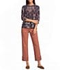 Nurture Petite Size Elbow Sleeve Crew Neck Top - Image 3