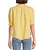 Nurture Petite Size Elbow Sleeve V-Neck Top, Color:First Rays - Image 2