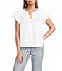 Nurture Petite Size Flutter Sleeve V-Neck Top - Image 5