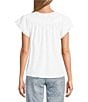 Nurture Petite Size Flutter Sleeve V-Neck Top - Image 6