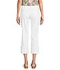 Nurture Petite Size High Rise Slim Cropped Pants, Color:White - Image 2