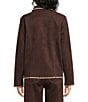 Nurture Petite Size Long Sleeve Button Front Faux Suede Jacket - Image 2