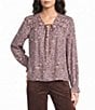Nurture Petite Size Long Sleeve V-Neck Ruched Top - Image 1