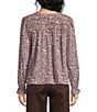 Nurture Petite Size Long Sleeve V-Neck Ruched Top - Image 2