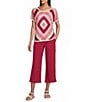 Nurture Petite Size Short Sleeve Crochet Pullover - Image 3