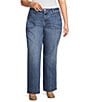 Nurture Plus Mid Rise Welt Pocket Bootcut Jeans, Color:Dark Indigo - Image 1