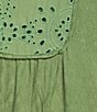 Nurture Plus Size Elbow Sleeve V-Neck A-Line Dress, Color:Green Eyes - Image 3