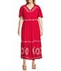 Nurture Plus Size Flutter Sleeve Maxi Dress, Color:Winter Berry - Image 1