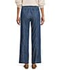 Nurture Lyocell Blend Pull-On Relaxed Straight Leg Pants, Color:Deep Indigo - Image 2