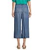 Nurture Pull-On Wide Leg Crop Pants, Color:Medium Blue - Image 2