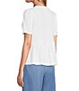 Nurture Ruched Short Sleeve Crew Neck Top - Image 4