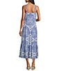 Nurture Sleeveless V-Neck Maxi Dress, Color:Blue Batik - Image 2