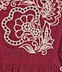 Nurture Woven Bracelet Sleeve Crew Neck Ruffle Top - Image 4