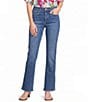 NYDJ Marilyn Stretch Denim Mid Rise Straight Leg Ankle Length Jeans - Image 1